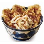 てんやが豚生姜焼きを天丼に、マカロニサラダを添えた新感覚の豚天丼。