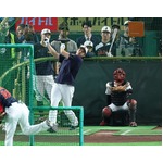 打撃練習の大谷　野球
