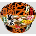 カレー風にできる芋煮どん兵衛、カレーペーストが付いた人気商品。