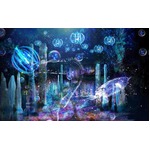 夜の水族館で&ldquo;深海の世界&rdquo;旅、プロジェクションマッピング企画。