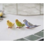 可愛い手のりインコフィギュア、ことりカフェにいる小鳥がモデル。