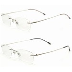 フレーム重量3gの超軽量メガネ、&beta;チタニウム採用で強度もバッチリ。