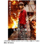 死闘予感「るろ剣」新ポスター、京都大火を背景に浮かび上がる志々雄。