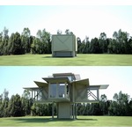 自動展開して一軒家に変身する&ldquo;四角い箱&rdquo;