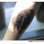 ベッカム長男が初タトゥー、父とおそろい