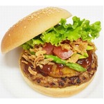 フレッシュネス史上最大のパティ、パイナップル挟みハワイアンに。