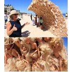 【写真】バービー3000体の大きな&ldquo;波&rdquo;、ビーチ美術展の作品が話題に。