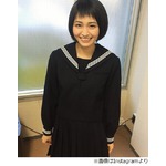 岡本玲が黒髪のセーラー服姿に「全然違和感ない」「イケますよｗｗ」。
