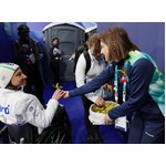 パラ会場で配られたミモザ