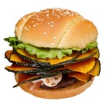 BK「爆弾パンプキン」バーガー、プラス100円でカボチャ10枚重ねに。