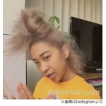 青山テルマの&ldquo;すごい寝グセ&rdquo;、「友達に見せたくて撮った」動画公開。