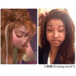 すみれ&ldquo;寝起きのアナ&rdquo;に反響、「似てるｗ」「別人みたい」の声も。