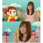&ldquo;うっとり&rdquo;あっちゃん必見CM、不二家の「ペコちゃん」と初共演。