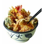 てんやが秋限定の「松茸天丼」、脂がのった秋刀魚の天ぷらと共に。