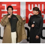 綾瀬はるか＆松下洸平、西日本最大「UNIQLO UMEDA」に広さに圧倒されビックリ