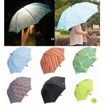 暗い夜道でも安心の&ldquo;発光傘&rdquo;、クリプトン電球のやさしい光が包む。