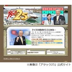 児玉清さんが胃がんのため死去、クイズ番組「アタック25」の司会を36年。