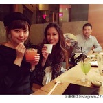 みるきー、NYでマー君夫妻と3ショット