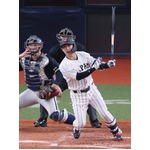 若月の適時二塁打　野球