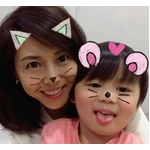 松嶋菜々子のキュートな&ldquo;親子&rdquo;自撮りに反響