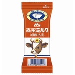 1回使い切りタイプの森永練乳、容器を折って出すディスペンパック入り。