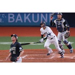 若月の適時二塁打　野球