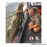 釣り場スポットに巨大ワニ「恐竜だよね&hellip;」