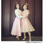 顔の大きさが違いすぎるキンタロー。と千秋、ファンからもツッコミ。