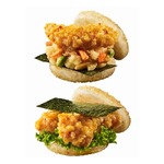 モスライスバーガーに&ldquo;海老の天ぷら&times;めんたい味&rdquo;