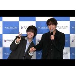 なにわ男子・大西流星＆timelesz・原嘉孝が恋人つなぎ!?（「WOWOW&times;東海テレビ 共同製作連続ドラマ 横浜ネイバーズ Season2」完成報告会）