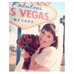 千秋がラスベガス挙式でウエディングドレス姿