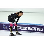 高木美帆、前半首位＝世界スピードスケート