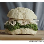 カリフラワーで挟んだケンタの謎バーガー