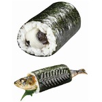 豆大福まいた恵方巻「まめ巻」、「まるごといわし巻」と共に1万本限定で。