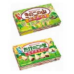 夏スイーツ風の「きのこの山」「たけのこの里」