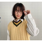 のん「メガネまで全部古着」学生風の古着コーデ姿に反響