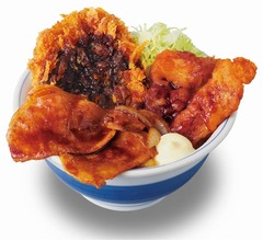 “とんかつ・豚から揚げ・豚焼肉”かつやが新作「豚DX(デラックス)丼」