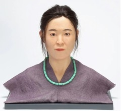「青谷弥生人」初の女性復顔像、“二重まぶた、眉毛は濃い”などDNA分析の成果を反映