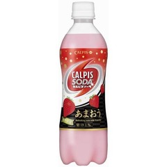 冬限定カルピスソーダあまおう、華やかで甘ずっぱい味わい＋炭酸。