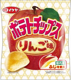 湖池屋“朝用”りんご味ポテチ、果物の老舗「京橋千疋屋」非公認。