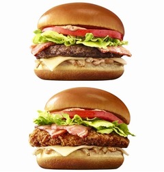 マック“味自慢”の新バーガー、王道の味「クラブハウスバーガー」。