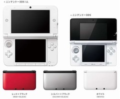 画面サイズ1.9倍の「3DS LL」、3つのカラバリで7月28日に発売へ。