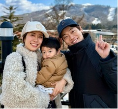 1歳息子の“顔出し”決断、おばたのお兄さん&山崎夕貴アナと「どちらに似てますかね」