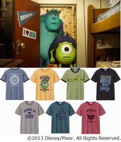 UTがモンスターズ大学Tシャツ、ユニクロが5月17日から全10色柄展開。