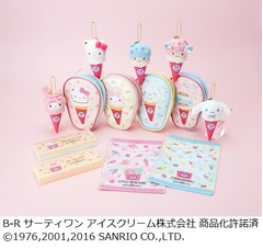 サンリオ×サーティワンが爆誕、キティやマイメロなどのグッズ展開。