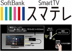TVに挿すだけで映画など4万本、ソフトバンクが専用スティック提供へ。