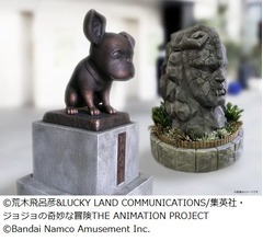 渋谷に“イギー像”“石仮面像”現る、ジョジョ初の体験型公式ショップオープン記念