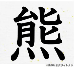1年の世相を表す「今年の漢字」は“熊”に、2位の“米”とわずか180票差の大接戦