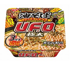 マシ×2キムチマヨが決め手の「日清焼そばU.F.O.」