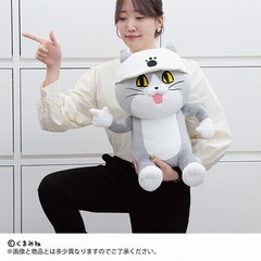 SNSで話題の“仕事猫”、ぬいぐるみ型クッションに